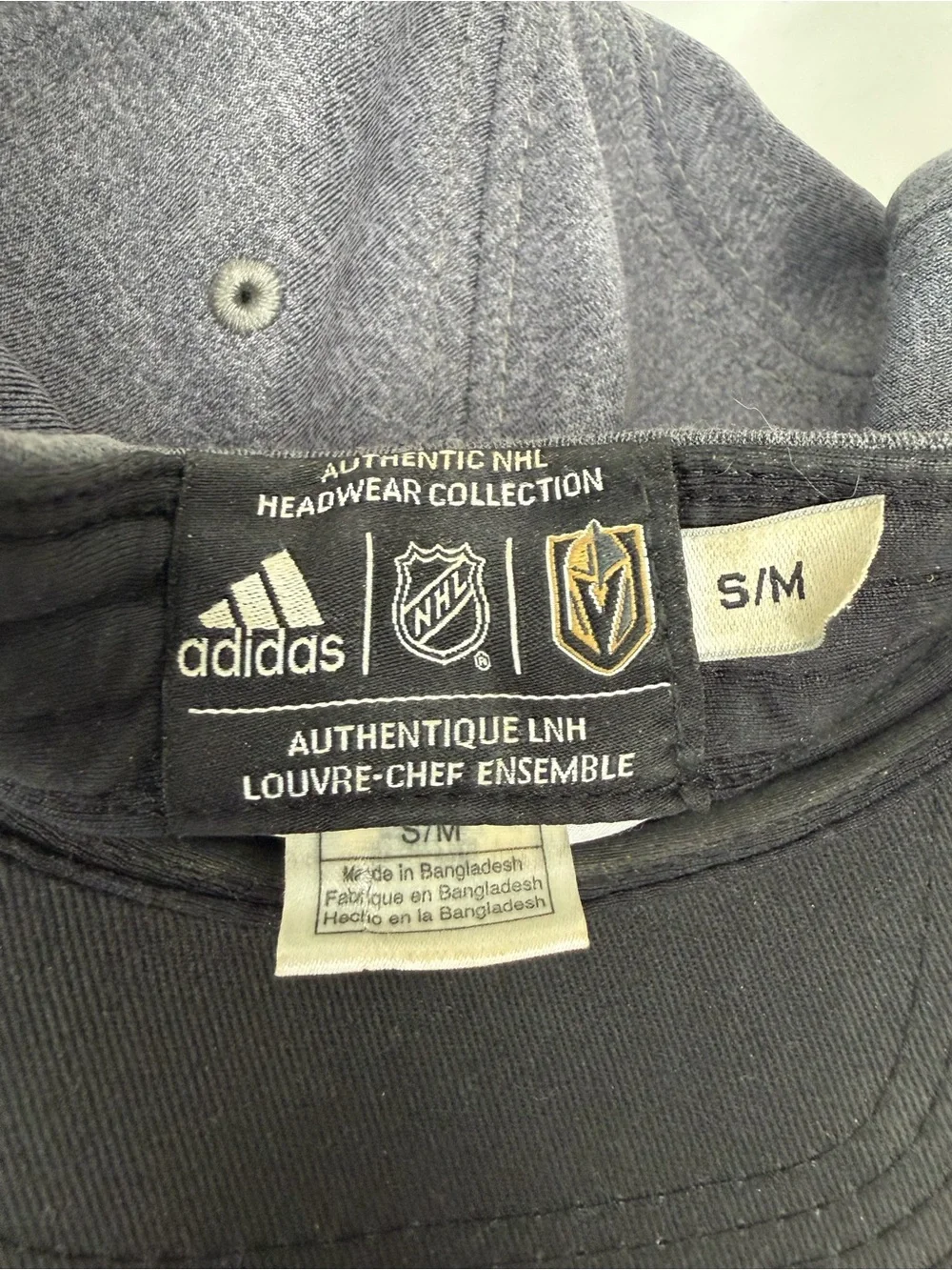 adidas Gray Cap with Gold and Black Crest